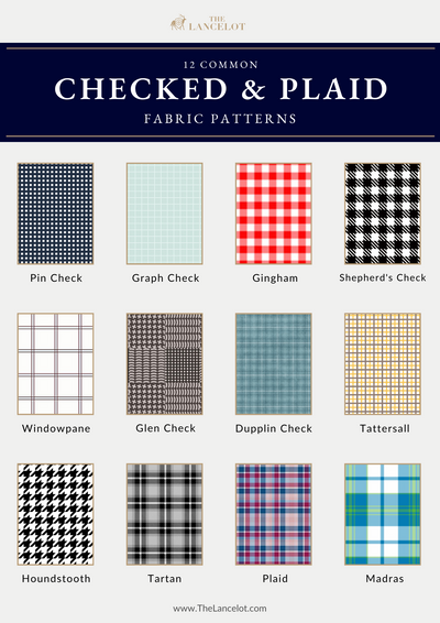 the-lancelot-hong-kong-bespoke-tailor-resources-12 common checked and plaid fabric patterns