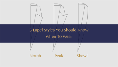 3 lapel styles you should know