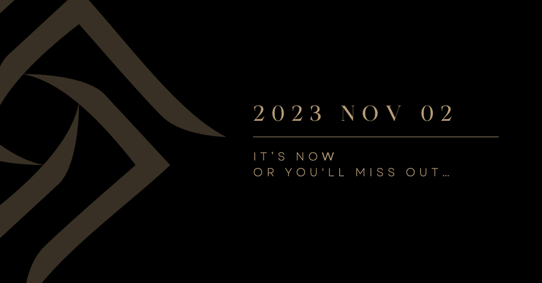 It’s now…or you'll miss out… - The Lancelot