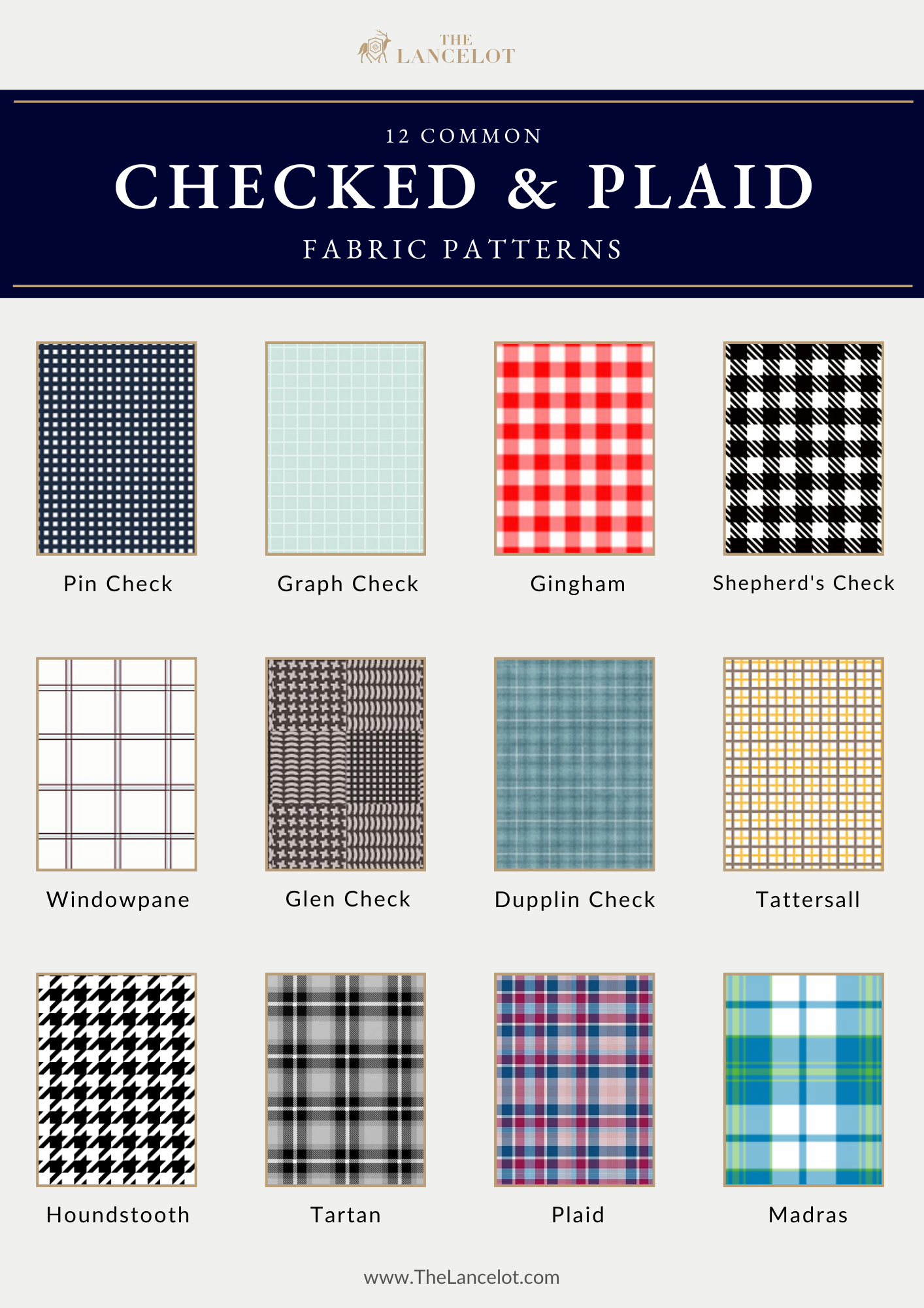 the-lancelot-hong-kong-bespoke-tailor-resources-12 common checked and plaid fabric patterns